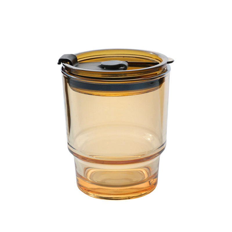 簡約玻璃咖啡杯-吸管杯